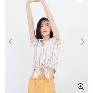 Madewell Rainbow Front-Tie Tee